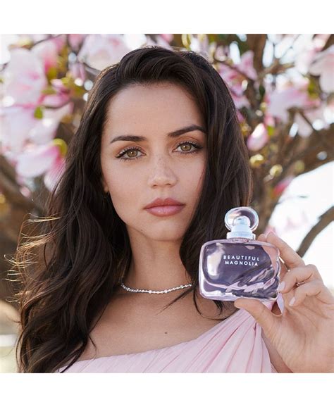 beautiful magnolia perfume model.